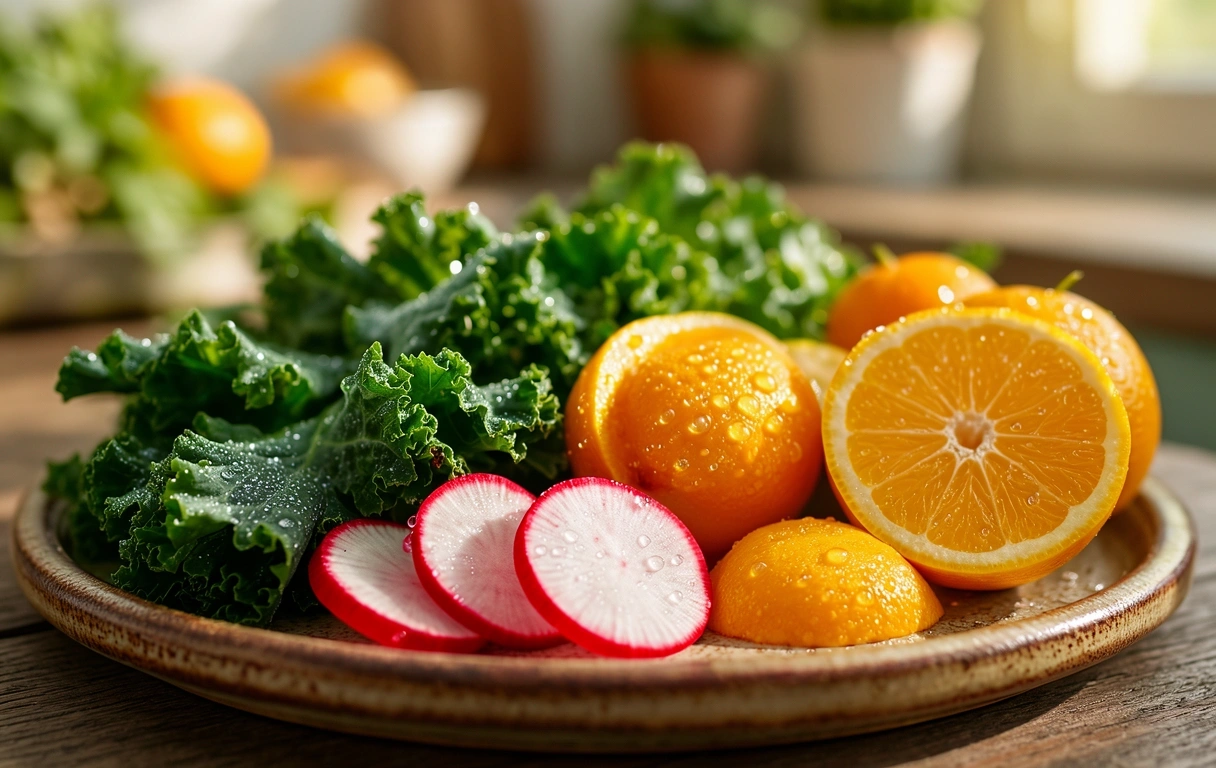 Vibrant fresh produce close-up